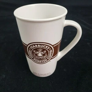 Starbucks 2008 Tall Coffee Mug Brown Siren Fresh Roasted 16 Oz - Bild 1 von 5