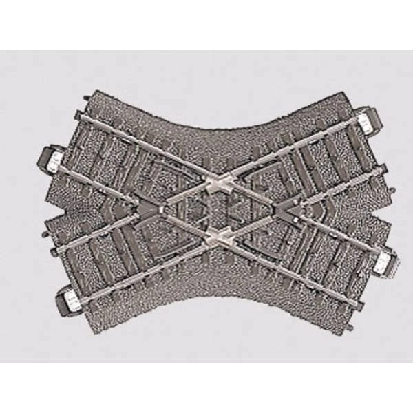 H0 mrklin c con massicciata 24649 incrocio 103.3 mm - Immagine 1 di 1