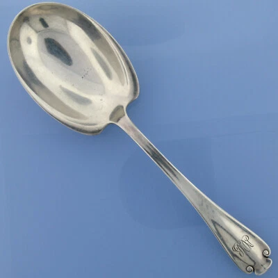 Tiffany & Co. 1911 plata de ley flamenca - cuchara para servir de conservación de 7 3/4" - MMR Foto 1 de 4