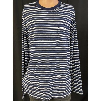 Camiseta de hombre Gap azul a rayas manga larga talla XL SKU 4715 Foto 1 de 4