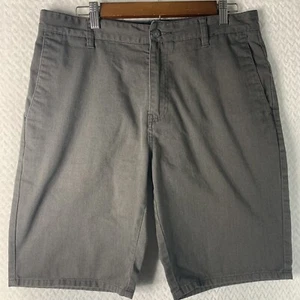 Volcom Shorts Mens 32 Corpo Class Gray Chino - Picture 1 of 15