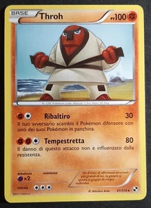THROH 61/114 Rara in Italiano POKEMON Nero & Bianco - Foto 1 di 2