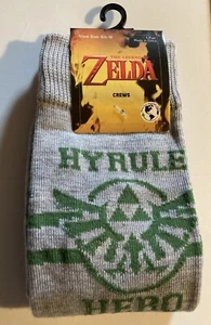 Nintendo Legend Of Zelda Hyrule Hero High Point Design Größe 6-12 Spiel Crew Socken - Bild 1 von 4