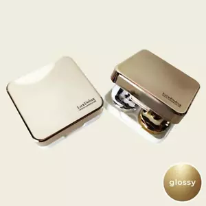 Aufbewahrung für Kontatlinsen SET glänzend Gold Design Box mit Zubehör LuxDelux - Bild 1 von 3