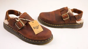 Zuecos Dr. Doc Martens Jorge II de cuero marrón con correa para hombre 9/mujer 10 - Imagen 1 de 11