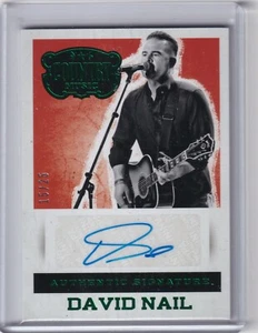 David Nail 2014 Panini Country Authentic Signatures Green Auto S-DN, 15/25 - Picture 1 of 2