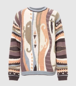 Splatoon Zozotown Collaboration 3D Strick Hai Wal Pullover Beige Unisex Gr. M - Bild 1 von 2