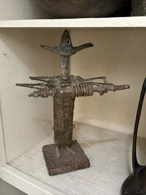 MID CENTURY BRONZE METAL SCULPTURE ABSTRACT EXPRESSIONISM MODERNISM MYSTERY ART - Image 1 of 4