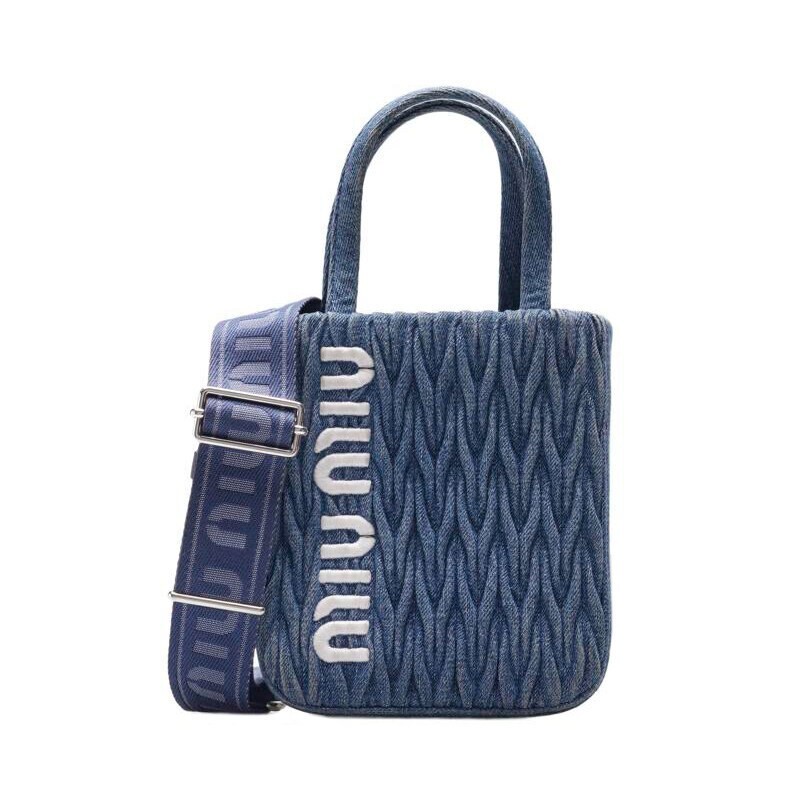 Miu Miu Tote Denim Exterior Bags & Handbags for Women for Miu Miu Tote Denim Exterior Bags & Handbags for Women for