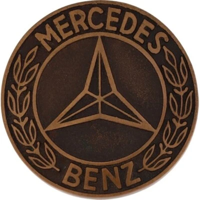Bronze Mercedes Benz Automobile Car Gull Wing Classic Sport 70s Vtg Belt Buckle - Image 1 of 4