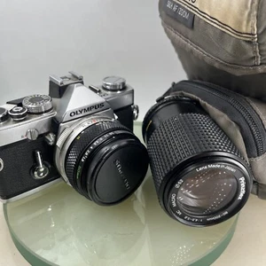 Olympus OM-1 MD 35mm SLR Film Camera & Olympus ZUIKO 50mm f1.8 Lens- TESTED888 - Picture 1 of 9