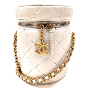 Chanel Schultertasche weiß Leder 4507124 - Bild 1 von 19