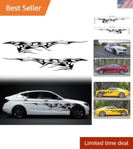2Pcs 103'' Universal Flame Graphics Car Auto Body Side Sticker Racing Sports ... - Imagen 1 de 8