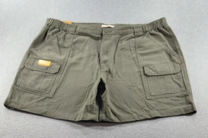 Savane Men's Hiking Shorts Green Sz44 Cargo Comfort Waist Tech Pocket 43x8 Chino - Picture 1 of 10