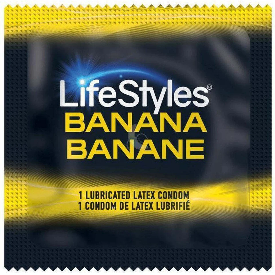 Condones con sabor a plátano LifeStyles 🍌 | Paquete de 144 Foto 1 de 1