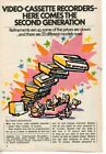 Video-cassette Recorders VCR 1978 Picture Article 4 Page Clipping Kraft Print Ad