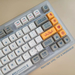NEON EVA-04 Evangelion XDA PBT Keycaps Set for Cherry MX Mechanical Keyboard - Picture 1 of 6