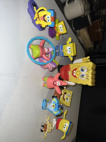 Spongebob squarepants and patrick figure kids toy lot Collectible Cover