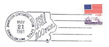 US SPECIAL PICTORIAL POSTMARK COVER CITY OF DONNELLSON, IOWA 100 YEARS 1881-1981