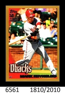 1-2010 TOPPS GOLD PARALLEL MARK REYNOLDS D'BACKS 1810/2010 CARD#426 - Picture 1 of 1