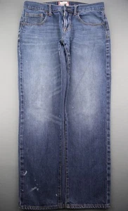Pantalones de mezclilla Mossimo 2011 ajustados rectos lavados medianos talla 34x30 (MSR 34x28) - Imagen 1 de 12