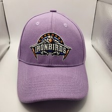 Aberdeen Ironbirds Embroidered Lilac Purple Strap Back Adjustable Baseball Hat