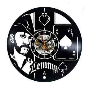 Lemmy Vinilo Reloj de Pared Regalo Navidad Cumpleaños Vacaciones Decoración del Hogar Diseño Música - Imagen 1 de 3