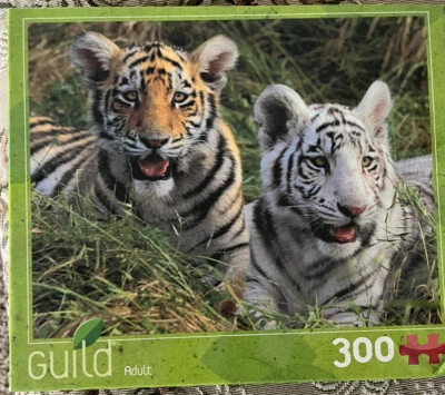 Guild 300 Piece Puzzle “Jungle Cats” Tigers 11” x 14” Brand New - Image 1 of 3