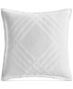 Colección Hotel Cerrado Geo Algodón Euro Almohada Falsa FALSA EUROPEA BLANCO - Imagen 1 de 1
