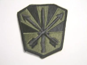 ARIZONA ARMY NATIONAL GUARD STATE AREA COMMAND SUBDUED PATCH- NOS BLACK ON OLIVE - Picture 1 of 1