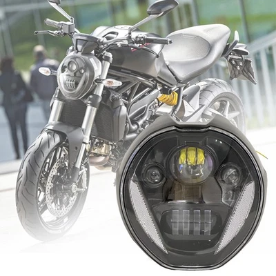 For Ducati Monster 821 659 797 1200 1200S LED Headlight Hi/Low Beam Turn Signal - Image 1 of 4