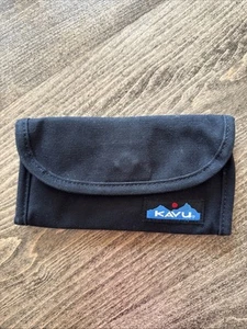 KAVU Trifold Wallet Clutch Travel Organizer Black - Picture 1 of 4