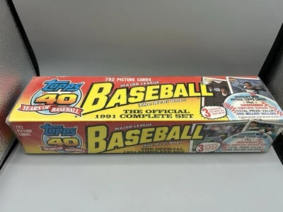 1991 Topps Baseball Complete Set (792) Factory Sealed - Chipper Jones RC & more! - Image 1 of 3