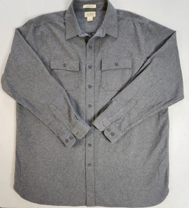 L. L. Bean Chamois Cloth Heavy Flannel Shirt Gr. XXL groß dunkelgrau 2 Taschen - Bild 1 von 14