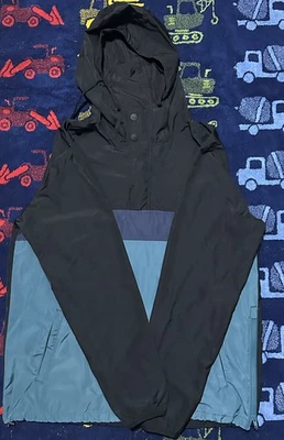 RVCA MEYER PACKABLE ANORAK JACKET Size M Blue - Image 1 of 2