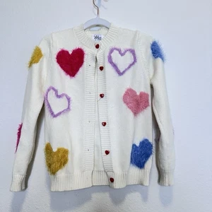 Lola And The Boys Girls Button Cardigan Size 7-8Y - Picture 1 of 7