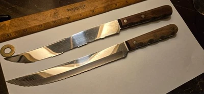 1 CASE XX P251SE & 1 M283 10dot  8" Stainless Steel Chefs Slicing Knives!!! - Image 1 of 3