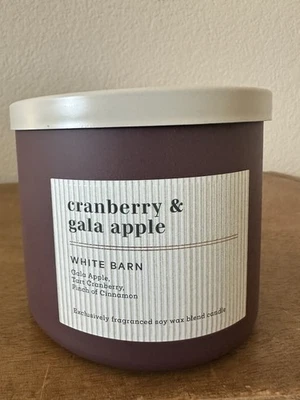 НОВАЯ свеча Bath And Body Works Cranberry and Gala Apple 14,5 унции 3 фитиля НОВАЯ - Изображение 1 из 3