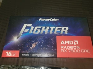 Powercolor Fighter RX 7900 gre 16gb Vram pre owned - Picture 1 of 14