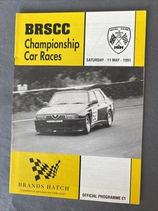 Race Programme 11 May  1991 Brands Hatch Saloons MG Mini Alfa Romeo  FF 1600 A5 - Picture 1 of 1