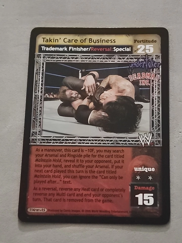 WWE RAW DEAL TAKIN' CARE OF BUSINESS THE PHENOM UNDERTAKER DEADMAN ULTRA RARE - Image 1 of 2