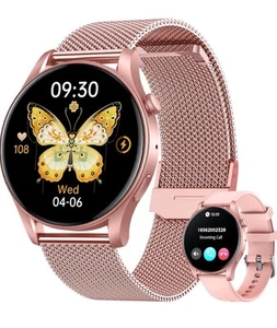 Smartwatch Women Fitness Watch: 1.43" Amoled Touchscreen Smart Watch Rose gold - Picture 1 of 10