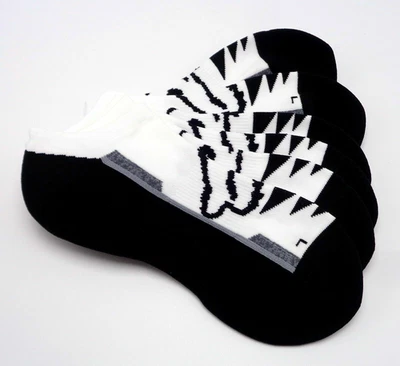 Fox Racing No Show Socks 3 Pack Men's S/M White/Black - Image 1 of 4