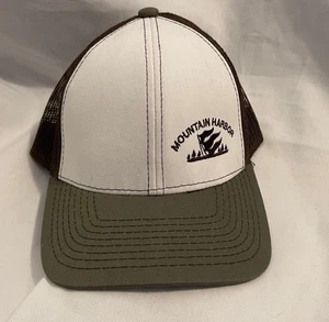 Vintage Mountain Harbor Trucker Mesh Snap-back Boating Fishing Outdoor Ball Cap - Picture 1 of 6