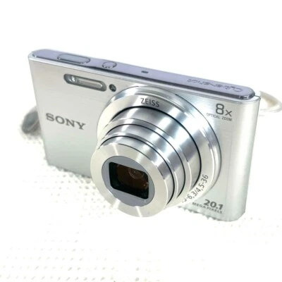 [MINT] Sony Cyber-Shot DSC-W830 20.1MP 8x Digital silver only Japanese - Image 1 of 4