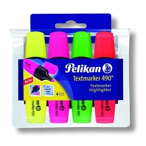 25x Pelikan Textmarker 4er Set Neon Leuchtfarben Markieren Stifte Büro Malen - Bild 1 von 1