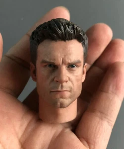 Maßgeschneiderte 1/6 Brad Pitt Kopf Skulptur für 12" Heißspielzeug COO Modell männliche Figur Körper - Bild 1 von 7