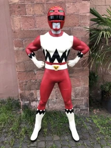Rote Power Rangers Action-Figur lebensgroß XXL 90er Jahre Comic Merchandise - Bild 1 von 11