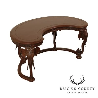 Escritorio Gampel Stoll Hollywood estilo regencia elefante Foto 1 de 4