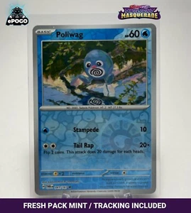 Poliwag 041/167 Holograma Inverso Pokemon TCG: Twilight Masquerade COMO NUEVO ENVIADO HOY - Imagen 1 de 2
